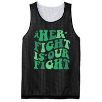 Her Fight Is Our Fight Liver Cancer Support Squad Mesh Reversible Basketball Jersey Tank