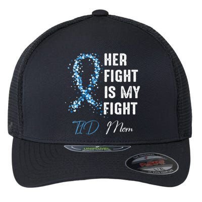 Her Fight Is My Fight T1D Mom Type 1 Diabetes Awareness Flexfit Unipanel Trucker Cap