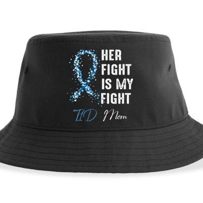 Her Fight Is My Fight T1D Mom Type 1 Diabetes Awareness Sustainable Bucket Hat