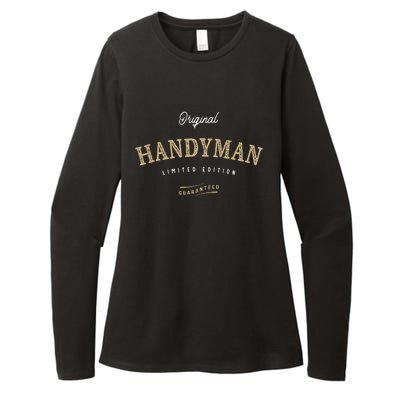 Handyman Funny Job Title Profession Birthday Worker Womens CVC Long Sleeve Shirt