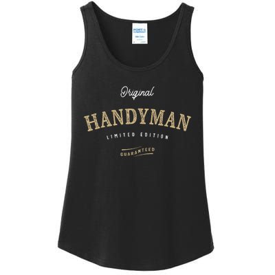 Handyman Funny Job Title Profession Birthday Worker Ladies Essential Tank