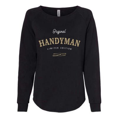 Handyman Funny Job Title Profession Birthday Worker Womens California Wash Sweatshirt