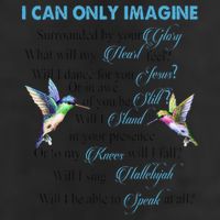 Hummingbirds Faith Jesus I Can Imagine Christian Religious 7 Panel Mesh Trucker Snapback Hat