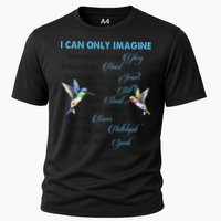 Hummingbirds Faith Jesus I Can Imagine Christian Religious Cooling Performance Crew T-Shirt