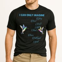 Hummingbirds Faith Jesus I Can Imagine Christian Religious Cooling Performance Crew T-Shirt