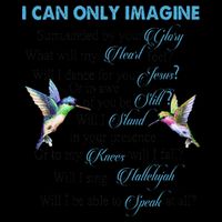 Hummingbirds Faith Jesus I Can Imagine Christian Religious Cooling Performance Crew T-Shirt