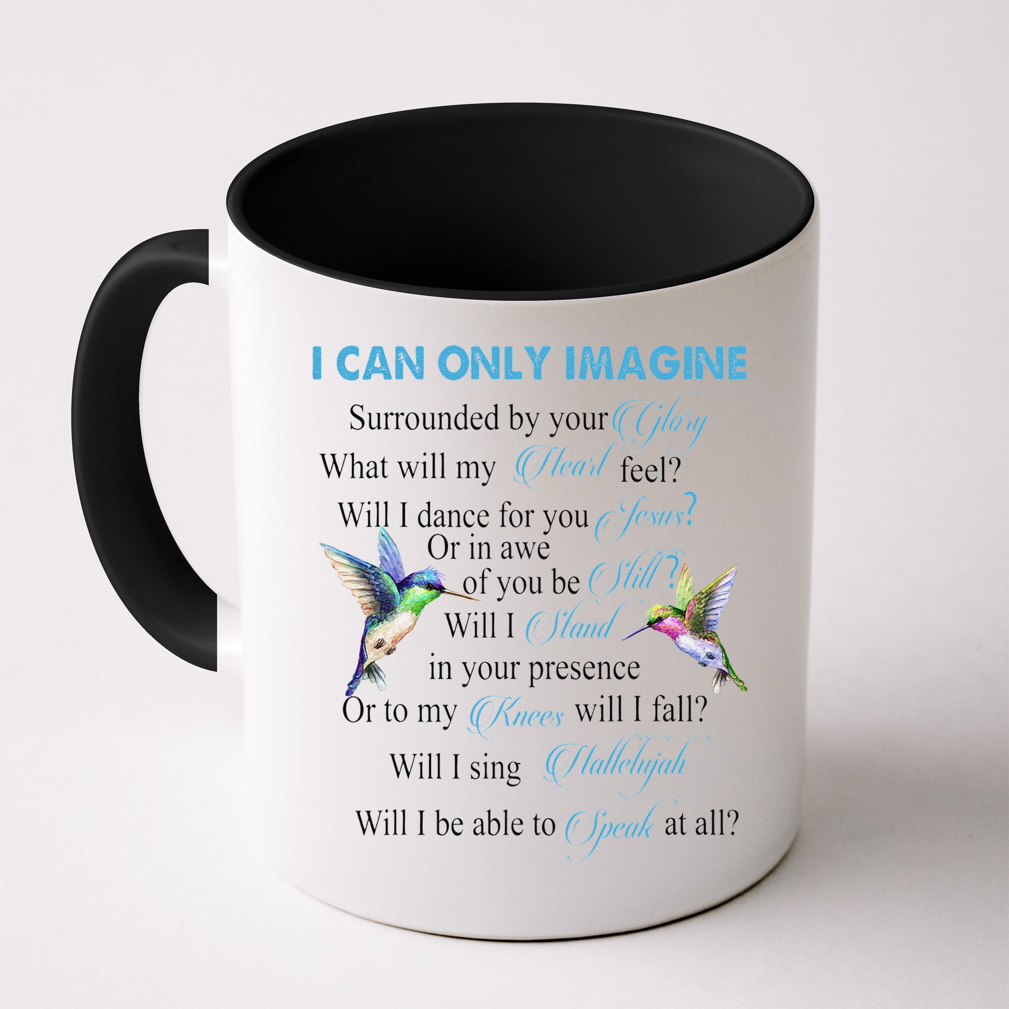 Hummingbirds Faith Jesus I Can Imagine Christian Religious Mug