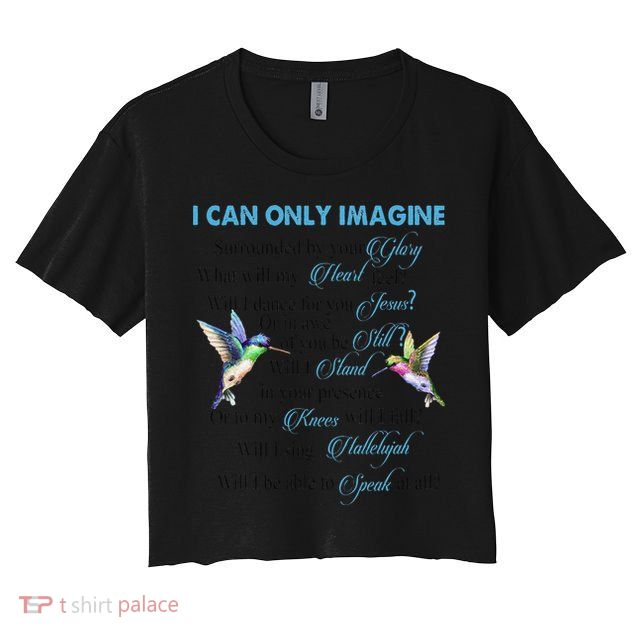 Hummingbirds Faith Jesus I Can Imagine Christian Religious Crop Top