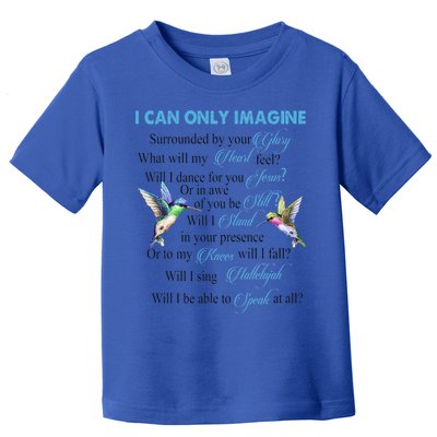 Hummingbirds Faith Jesus I Can Imagine Christian Religious Toddler T-Shirt