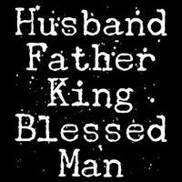 Husband Father King Blessed Man Drawstring Bag