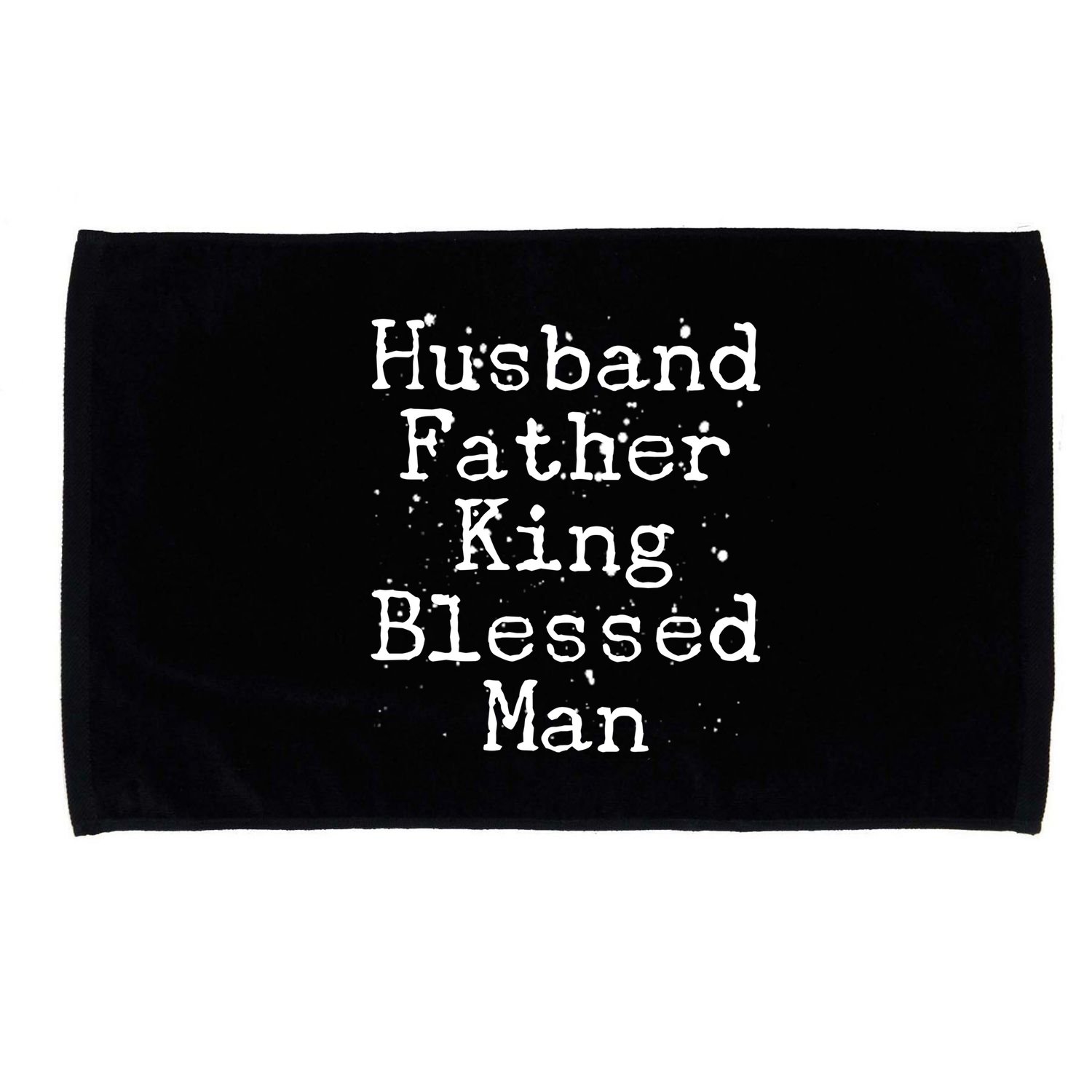 Husband Father King Blessed Man Microfiber Hand Towel