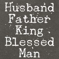 Husband Father King Blessed Man Cotton Canvas Backpack