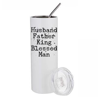 Husband Father King Blessed Man Stainless Steel Tumbler