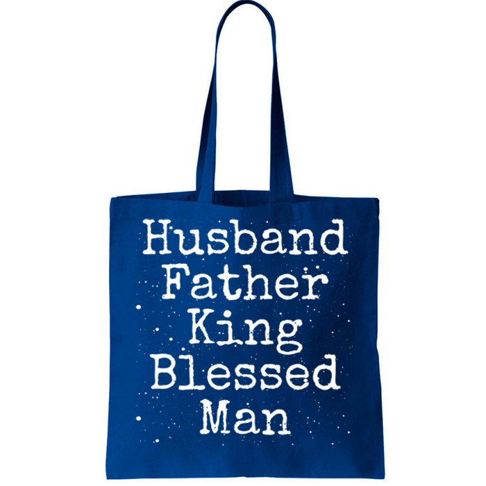 Husband Father King Blessed African American Dad Pride Gift Tote Bag