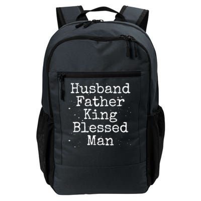 Husband Father King Blessed African American Dad Pride Gift Daily Commute Backpack