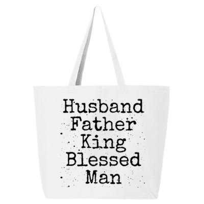 Husband Father King Blessed African American Dad Pride Gift 25L Jumbo Tote