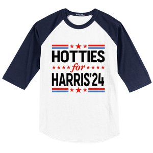 Hotties For Kamala Harris 2024 Baseball Sleeve Shirt