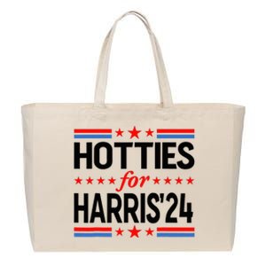 Hotties For Kamala Harris 2024 Cotton Canvas Jumbo Tote