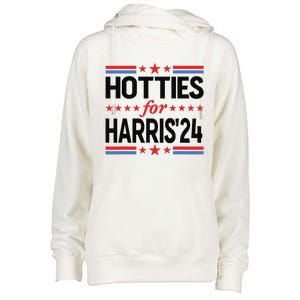 Hotties For Kamala Harris 2024 Womens Funnel Neck Pullover Hood