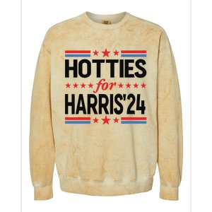 Hotties For Kamala Harris 2024 Colorblast Crewneck Sweatshirt