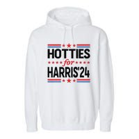 Hotties For Kamala Harris 2024 Garment-Dyed Fleece Hoodie