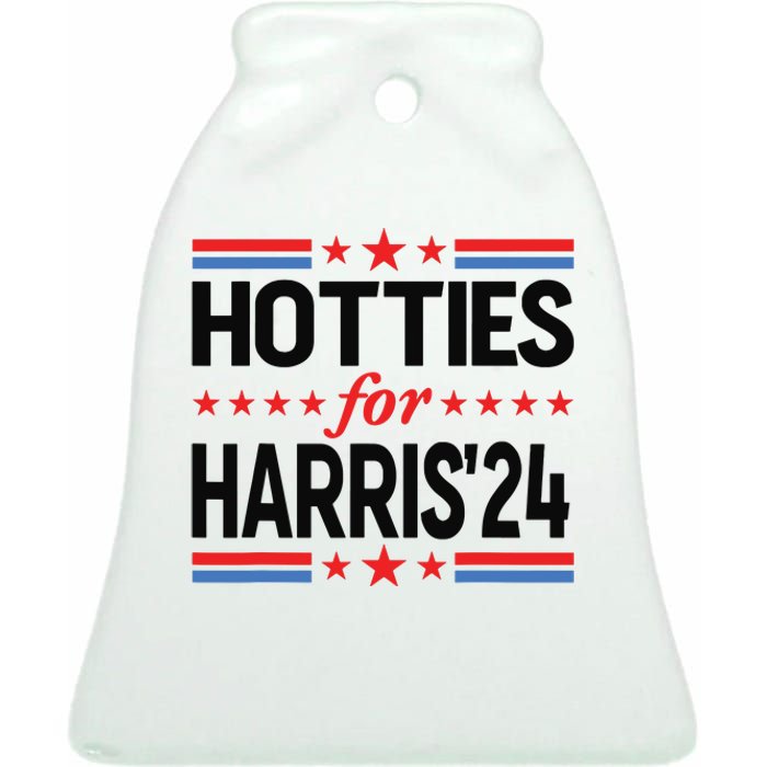 Hotties For Kamala Harris 2024 Ceramic Bell Ornament