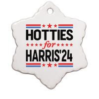 Hotties For Kamala Harris 2024 Ceramic Star Ornament