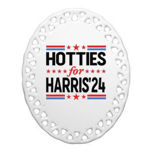 Hotties For Kamala Harris 2024 Ceramic Oval Ornament