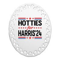 Hotties For Kamala Harris 2024 Ceramic Oval Ornament