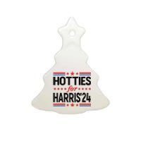 Hotties For Kamala Harris 2024 Ceramic Tree Ornament