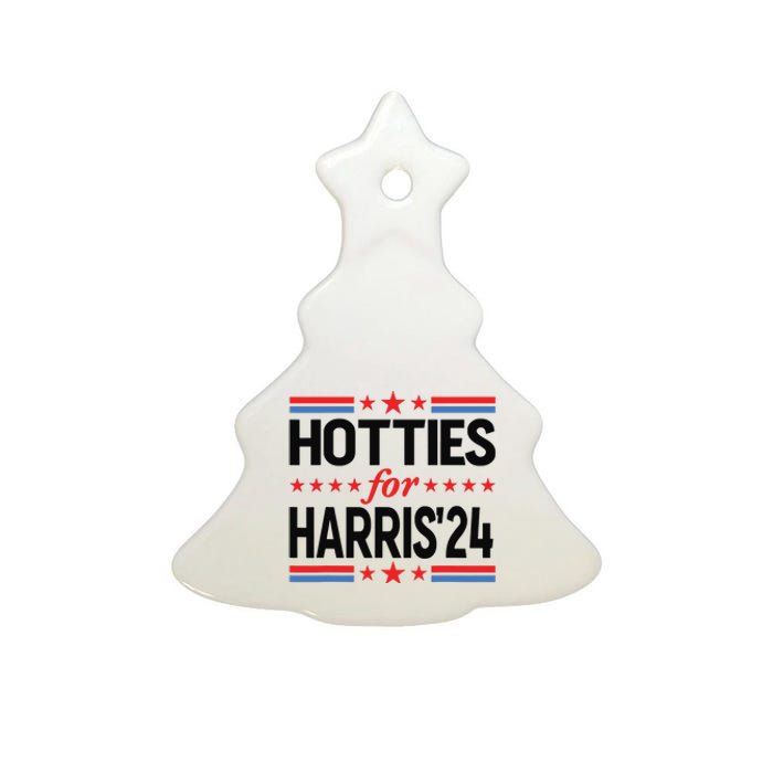 Hotties For Kamala Harris 2024 Ceramic Tree Ornament