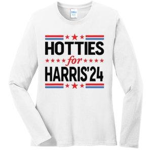 Hotties For Kamala Harris 2024 Ladies Long Sleeve Shirt