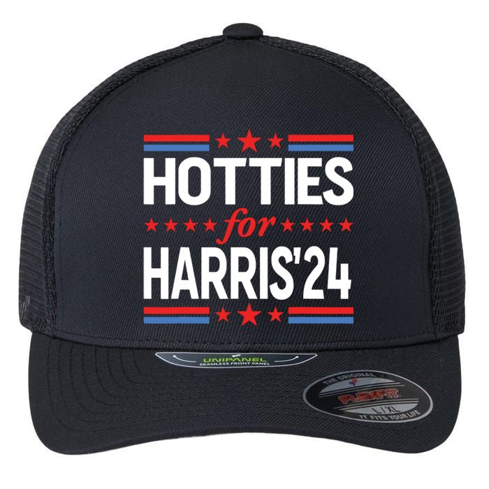 Hotties For Kamala Harris Flexfit Unipanel Trucker Cap