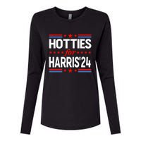 Hotties For Kamala Harris 2024 Womens Cotton Relaxed Long Sleeve T-Shirt