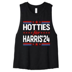 Hotties For Kamala Harris 2024 Women's Racerback Cropped Tank