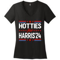 Hotties For Kamala Harris 2024 Women's V-Neck T-Shirt