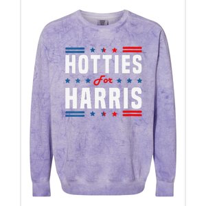 Hotties For Kamala Harris Sarcastic Colorblast Crewneck Sweatshirt