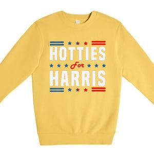 Hotties For Kamala Harris Sarcastic Premium Crewneck Sweatshirt