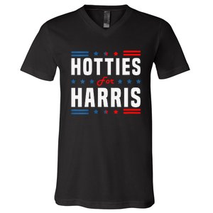 Hotties For Kamala Harris Sarcastic V-Neck T-Shirt