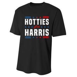 Hotties For Kamala Harris Sarcastic Performance Sprint T-Shirt