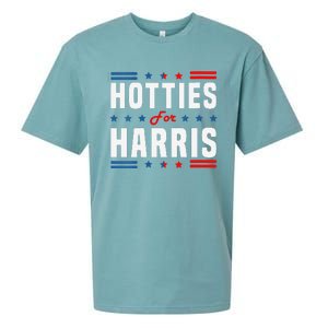 Hotties For Kamala Harris Sarcastic Sueded Cloud Jersey T-Shirt