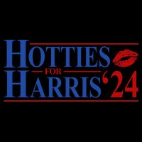 Hotties For Kamala Harris 2024 Smooch Lip Funny Politcal Kids Colorblock Raglan Jersey