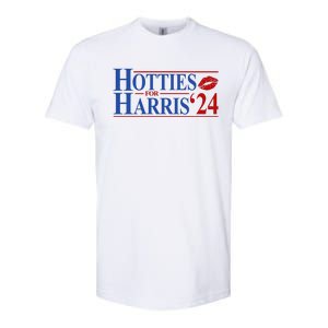 Hotties For Kamala Harris 2024 Smooch Lip Funny Politcal Softstyle® CVC T-Shirt