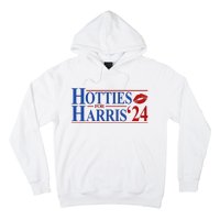 Hotties For Kamala Harris 2024 Smooch Lip Funny Politcal Hoodie