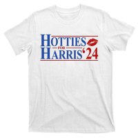 Hotties For Kamala Harris 2024 Smooch Lip Funny Politcal T-Shirt