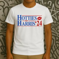 Hotties For Kamala Harris 2024 Smooch Lip Funny Politcal T-Shirt