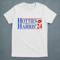 Hotties For Kamala Harris 2024 Smooch Lip Funny Politcal T-Shirt