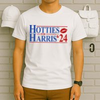 Hotties For Kamala Harris 2024 Smooch Lip Funny Politcal T-Shirt