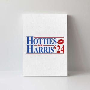 Hotties For Kamala Harris 2024 Smooch Lip Funny Politcal Canvas