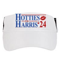 Hotties For Kamala Harris 2024 Smooch Lip Funny Politcal Adult Drive Performance Visor